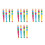 16Pcs Assorted Plastic Flutes Lightweight Easy Play Music 6