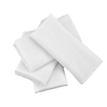10pcs White Cotton Handkerchiefs Men Gentleman Cotton Pocket Hankies Diy Craft For School Home