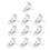 60Pcs Quilt Fixing Clips White Plastic & Steel Comforter Sheet Holders 3