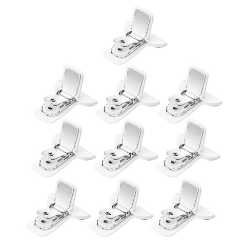 60Pcs Quilt Fixing Clips White Plastic & Steel Comforter Sheet Holders 2