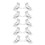 60Pcs Quilt Fixing Clips White Plastic & Steel Comforter Sheet Holders 2