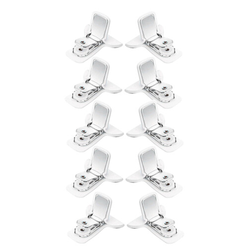 60Pcs Quilt Fixing Clips White Plastic & Steel Comforter Sheet Holders 1