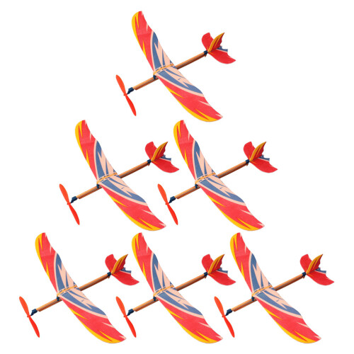 24 Pcs Airplane Model Flight Plastic Rubber Band