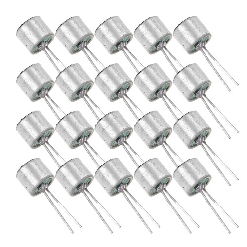Set Of 2 Capacitive Microphone Head Condenser Cylindrical Electret 1