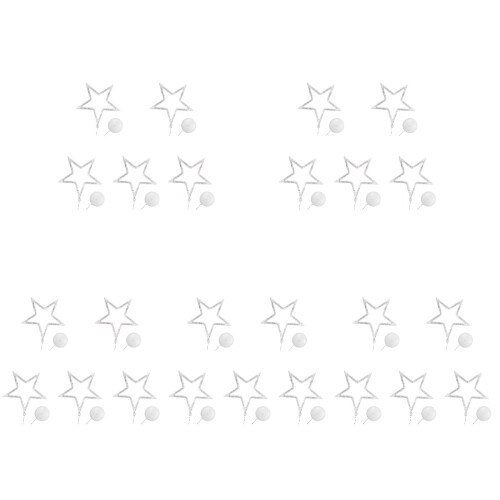 5Pcs Decorative LED Star String Lights Hanging Window Light Indoor Use 1