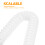 2Pcs Flexible White ABS Sink Drain Pipe Kit for Kitchen and Bathroom 7