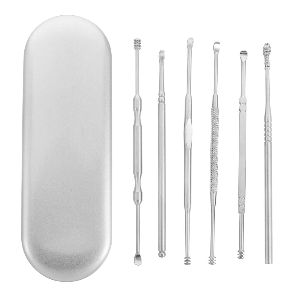 Artibetter 18Pcs Spiral Ear Spoon Kit Durable Stainless Steel Ear Wax Remover