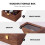2Pcs Durable Wooden Watch Case Brown Lockable Storage Display Box 8