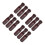 12Pcs Dark Red Wooden Foosball Handle Replacement Octagonal Design 5