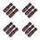 12Pcs Dark Red Wooden Foosball Handle Replacement Octagonal Design 10