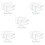 10Pcs Transparent Mail Sorter Organizer Acrylic Wall and Desktop Use 7