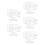 10Pcs Transparent Mail Sorter Organizer Acrylic Wall and Desktop Use 8