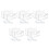 10Pcs Transparent Mail Sorter Organizer Acrylic Wall and Desktop Use 4