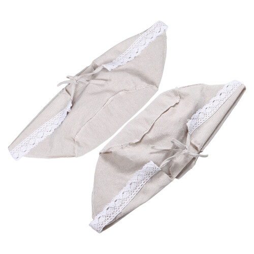 10Pcs Durable Beige Fabric Basket Liners Replacement for Wire & Wicker