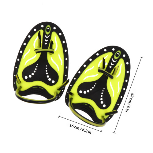 1 pair swim training hand paddles webbed gloves practical equipment 1