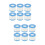 12Pcs Blue Pool Strainer Filter Durable Pet for Pool Cleaning 8