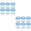 12Pcs Blue Pool Strainer Filter Durable Pet for Pool Cleaning 7