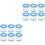 12Pcs Blue Pool Strainer Filter Durable Pet for Pool Cleaning 4