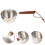 3Pcs Metal Saucepan With Wood Handle Multi Use 10