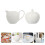 4 Pcs Ceramic Coffee Cup Multi-Functional Milk And Sugar Set 10