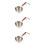 3Pcs Metal Saucepan With Wood Handle Multi Use 8