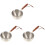 3Pcs Metal Saucepan With Wood Handle Multi Use 2