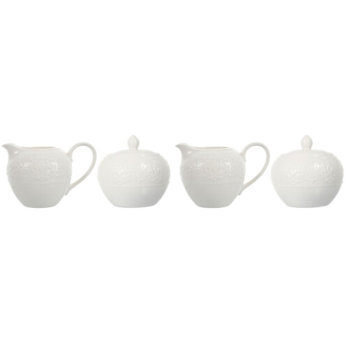 4 Pcs Ceramic Coffee Cup Multi-Functional Milk And Sugar Set 2