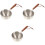 3Pcs Metal Saucepan With Wood Handle Multi Use 3