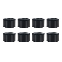24 Pcs Adjustable Cabinet Pads Door Pads Bookcase Accessories Black