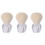 3pcs Beauty Makeup Brush Cosmetic Plastic Miss Tool 4