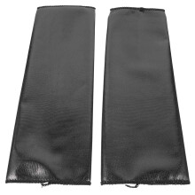 2Pairs Golden Fingerless Gloves Punk Style Halloween Costume Accessory