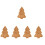 5Pcs Christmas Tree Serving Plate Appetizer Dessert Snack Tray 7