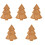 5Pcs Christmas Tree Serving Plate Appetizer Dessert Snack Tray 5
