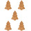 5Pcs Christmas Tree Serving Plate Appetizer Dessert Snack Tray 10