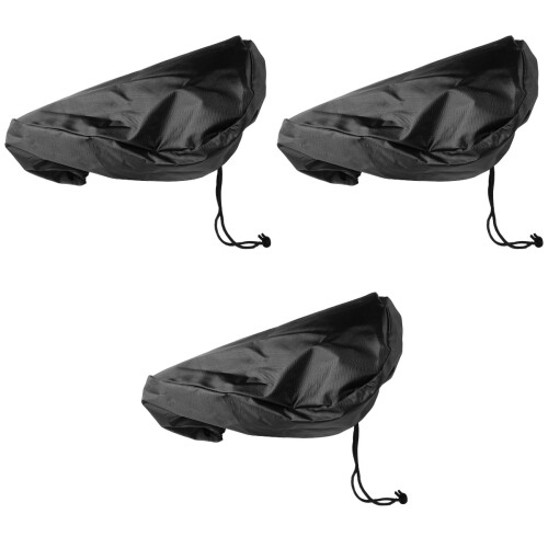 3Pièces Couvre Noir Pour Usage 2