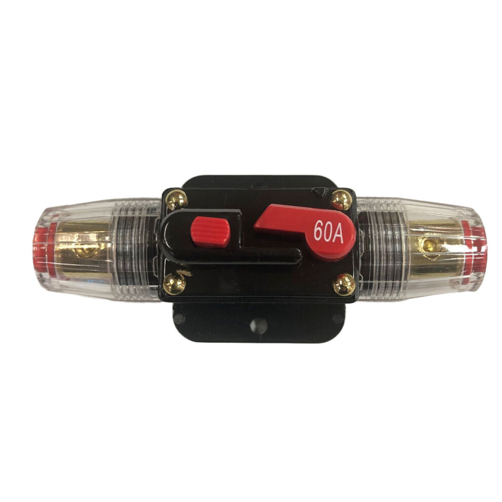 2Pcs 60A Car Stereo Switch Fuse Holder Inline Circuit Breaker For Audio 3631485451291
