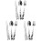 3 Sets Portable Silverware Travel Utensils With Case For Camping 4