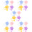 5 Pcs Cute Straw Cover Reusable Lids Cap Shape Tips Silicone Drinking 10