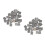 2 Count Simulation Tile Model Toy Surfboard House Decor Child Grey 3