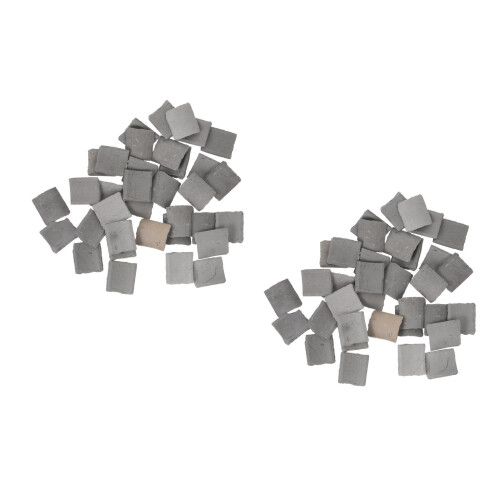 2 Count Simulation Tile Model Toy Surfboard House Decor Child Grey 2