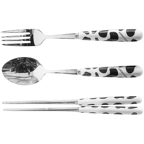 3 Sets Portable Silverware Travel Utensils With Case For Camping 1
