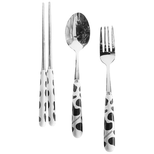 3 Sets Portable Silverware Travel Utensils With Case For Camping 2