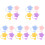 5 Pcs Cute Straw Cover Reusable Lids Cap Shape Tips Silicone Drinking 4