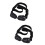 2Pcs Dog Sunglasses Black Plastic Uv Protection with Adjustable Strap 7