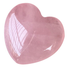 5Pcs Natural Rose Quartz Pendant Heart Palm Stone 15X15X10Mm