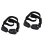 2Pcs Dog Sunglasses Black Plastic Uv Protection with Adjustable Strap 4