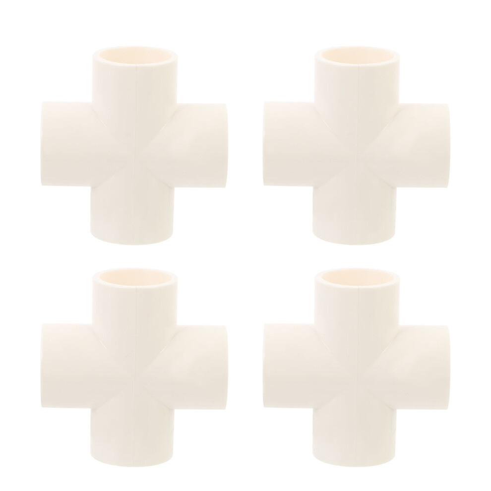12 Pcs Pvc Water Tube Fitting Connector Four Way Adapters Joint 3631378383104