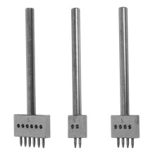 3St Holle Punch Set in 45# Staal, , Ergonomische Grip