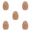 5Pièces Figurines Oeufs Rotin Naturel Décoration Rustique 8