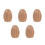 5Pièces Figurines Oeufs Rotin Naturel Décoration Rustique 4